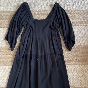 Black babydoll dress